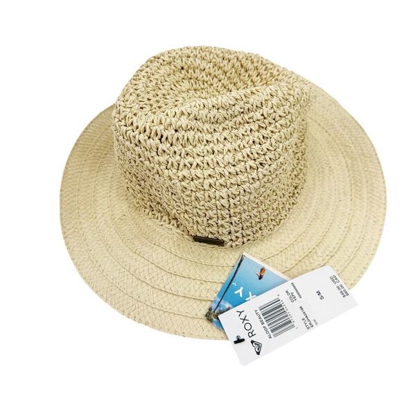 Roxy Women's Aloof Beauty Straw Sun Hat Caps (Natural) Beige Size S NWT - Picture 4 of 11